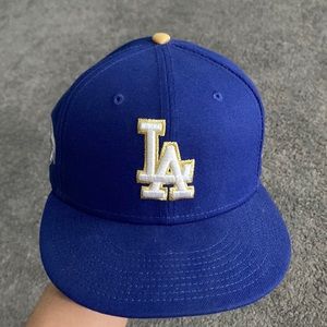 7 5/8 fitted new era dodgers hat